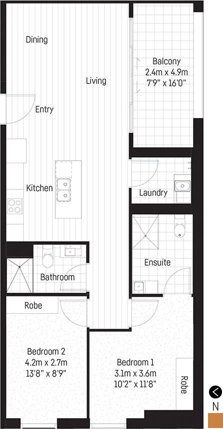 Peel apartment floor plan